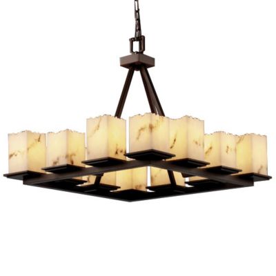 LumenAria Montana 12-Light Chandelier by Justice Design Group - Starlight Lighting USA and Canada